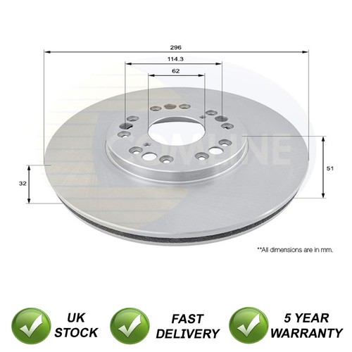 Brake disc front - disc, fits