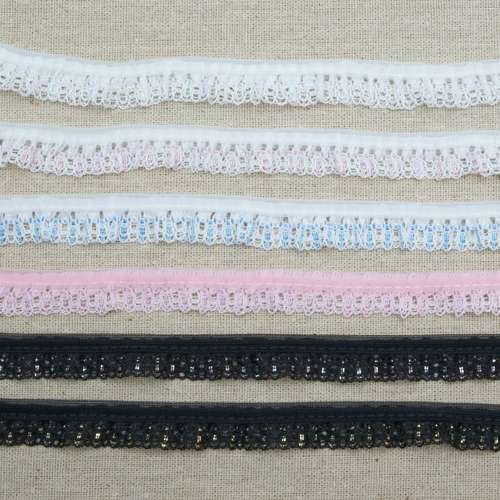 Narrow 15mm frilled gathered - narrow,