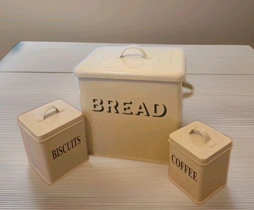 Vintage metal bread - bread, bin