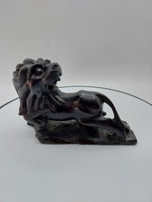 vintage black onyx lion