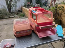  Barbie 90's Vintage Luxury Horse Trailer, car, horses plus accessories, used.