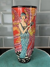 Sally Tuffin Dennis China Works Fashion Phoenix Deco 1929 Vase Trial 1 Of 1