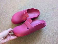 Zara Bright Pink Crocs Mules