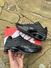 Nike Shox Enigma Triple Black Unisex Trainers Size UK 4.5 BQ9001-001 USED