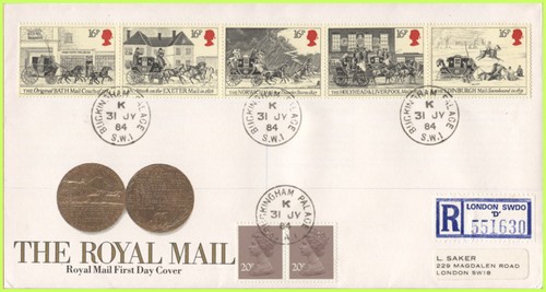 1984 mail coach set - mail, on