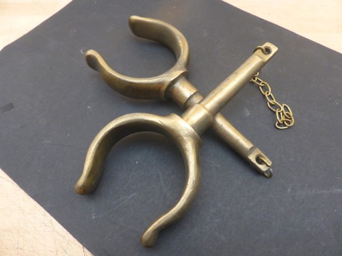 Solid brass vintage whaler - brass, "whaler"