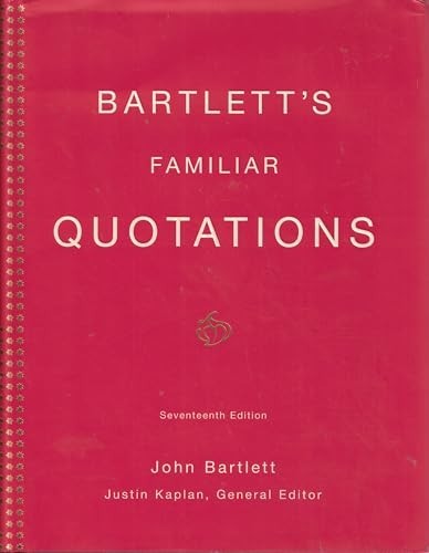 Bartlett familiar - bartlett's,
