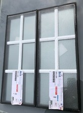 Double Glazed, 4mm toughened hardened, White Bar, Stippolyte 16mm Black Spacer
