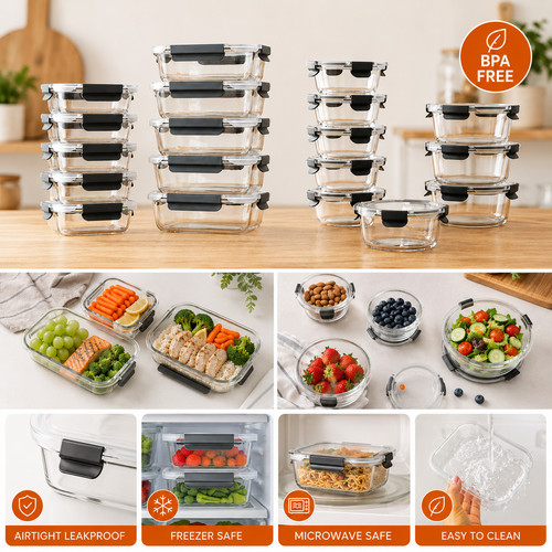 Glass food storage - glass,