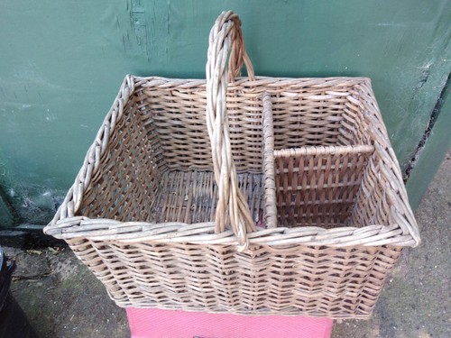 Large woven wicker basket - woven, ~