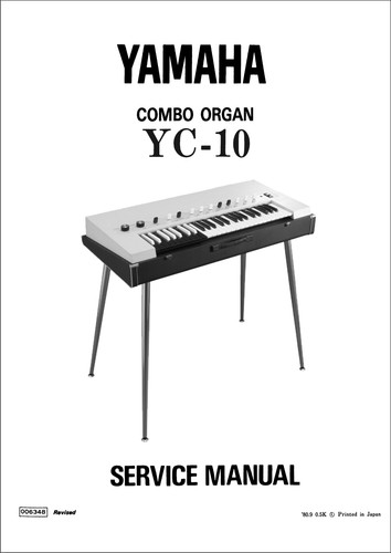 Yamaha service manual - yamaha, yc-10