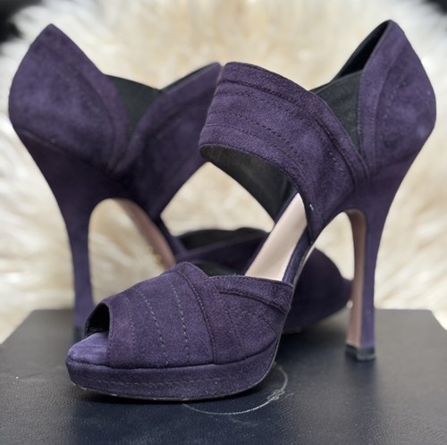 Prada purple suede - purple,