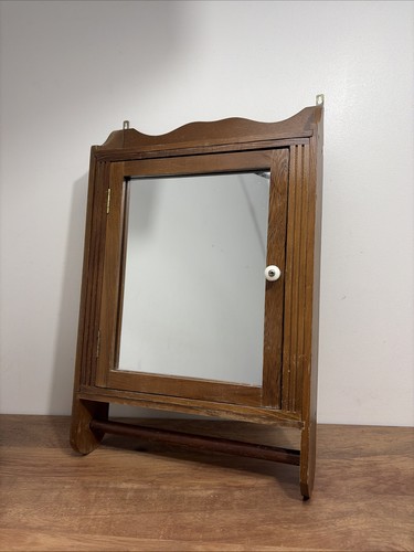 Antique wall mounted wood - wall,