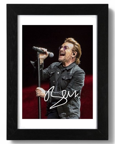 Bono signed autograph photo - bono,