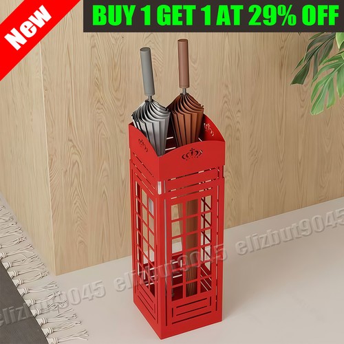 Red umbrella iron storage rack - umbrella,