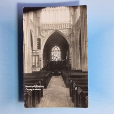 Chipping Norton Postcard C1925 Real Photo St Mary's Church Interior Oxfordshire