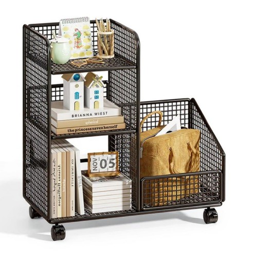 Rolling book trolley with - trolley,