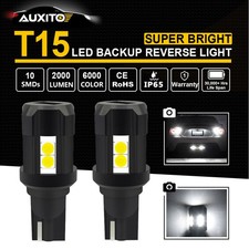 AUXITO LED Reverse Back Up Light Bulb 921 912 W16W 904 906 916 HID White T15 2x