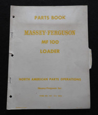 1967 MASSEY-FERGUSON MF 100 LOADER PART CATALOG MANUAL 135 165 175 3165 TRACTOR