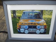 RALLY CAR PHOTOGRAPH , TALBOT