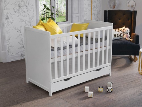 Matilda white baby cot - cot, bed