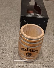 Rare 2016 Jack Daniel's  Branded Mini Barrel Pen Pot In Original Box