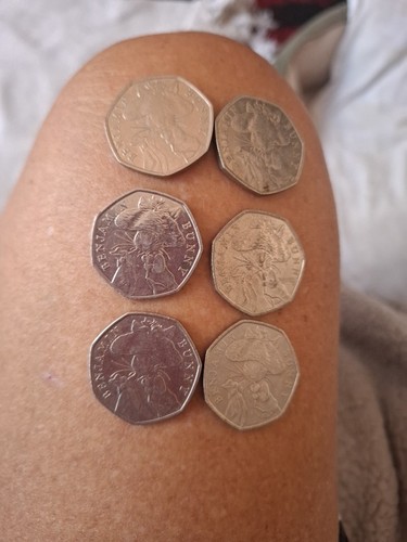 2017 benjamin bunny 50p coin - 2017,