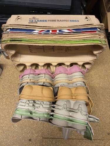 Egg boxes mixed sizes half - boxes,