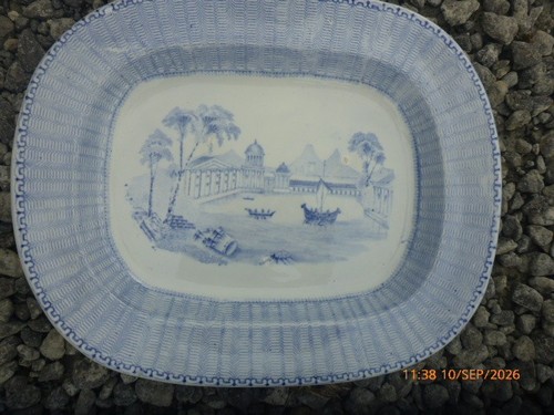 Antique c1860 patterson blue - antique,