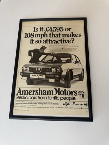 Framed 1984 alfa - framed,