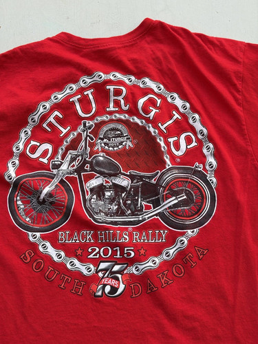 Men sturgis shirt red - men's, 2015