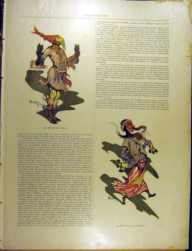 Original old antique print - original,