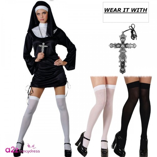 Womens sexy nun costume - sexy, (&