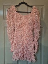 Sugar Thrillz - Dolls Kill - Pink Renaissance Romance Bow Mini-Dress - Size 8/S