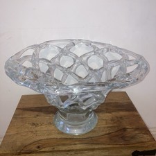 Large Lattice Glass Bowl