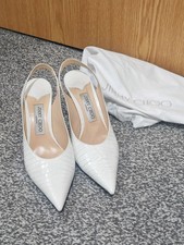 Jimmy Choo Ivy 85 White Croc