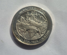 Mountbatten History Of GB &The Sea Silver Medallion Sir Walter Raleigh
