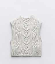 ZARA Sleeveless Cable Knit
