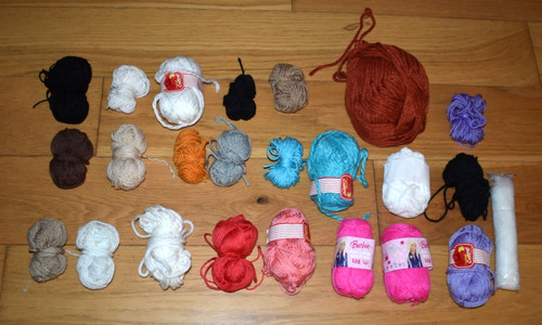 Job lot bundle mixed yarn - lot,