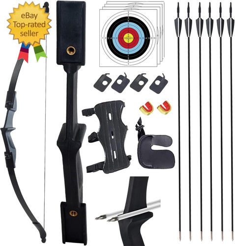 Recurve bow and - set, for