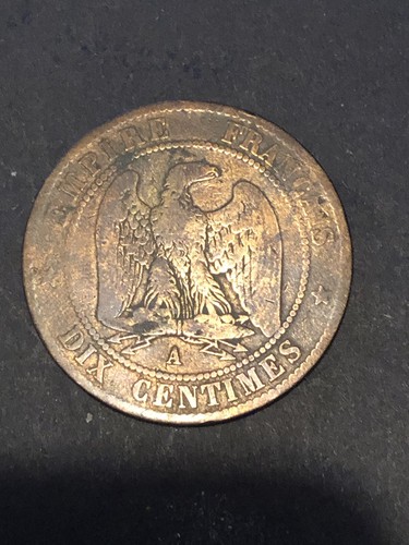1854 dix centimes napoleon iii - napoleon,