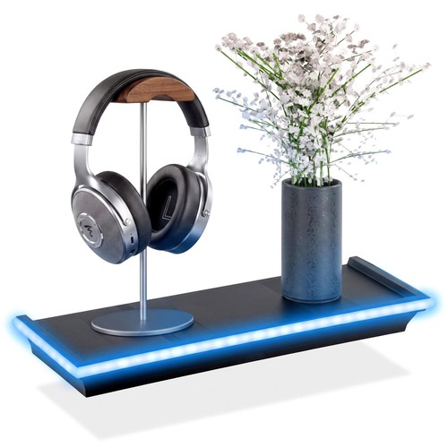 Black floating shelves led - floating,