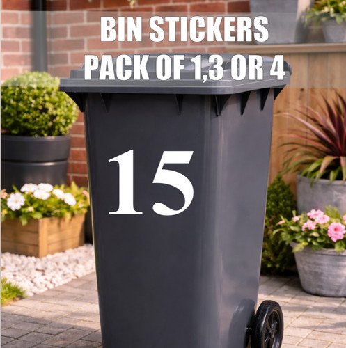 Personalised bin number - personalised,
