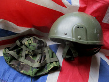 gullf war 1 BRITISH ARMY gs MARK 6 MK6 combat BALLISTIC HELMET Medium & DPM COVE