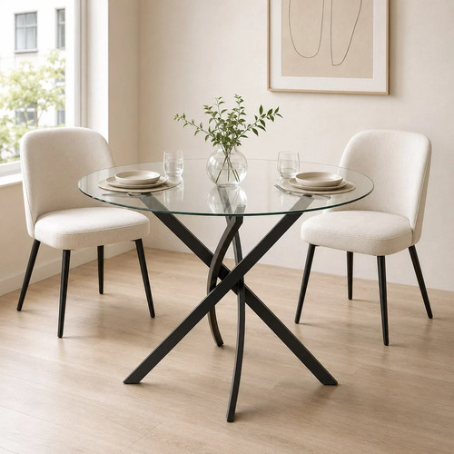 Modern 80cm round - round, dining