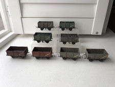 8 Kit Built Mineral Coal Wagons Model Railway OO Gauge