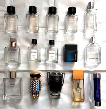 Designer Empty Glass Bottles Fragrance Aftershave Bottles Bundle Job Lot x15