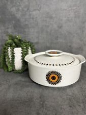 J&G Meakin Inca – Vintage Lidded Vegetable Tureen/Casserole Pot