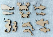 Wooden 4cm, 5cm Sea Creature