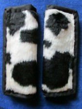 Lightly padded, Faux Black Cow
